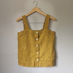 Everlane Linen Button Up Tank Top